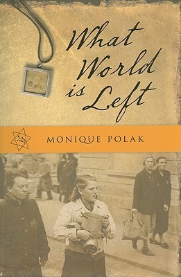 Brown book cover, of What World is Left, with an old photo that has a people on the street