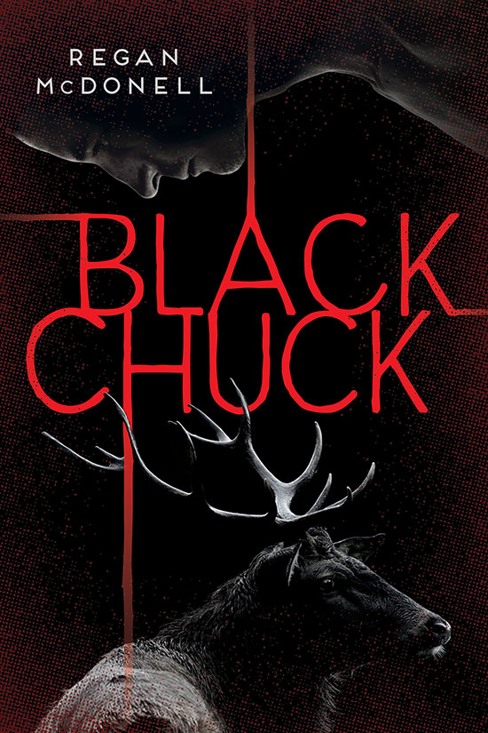 A dark black cover of the book titled "Black Chuck" with red lettering.